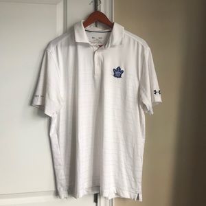 NHL White Maple Leafs golf shirt